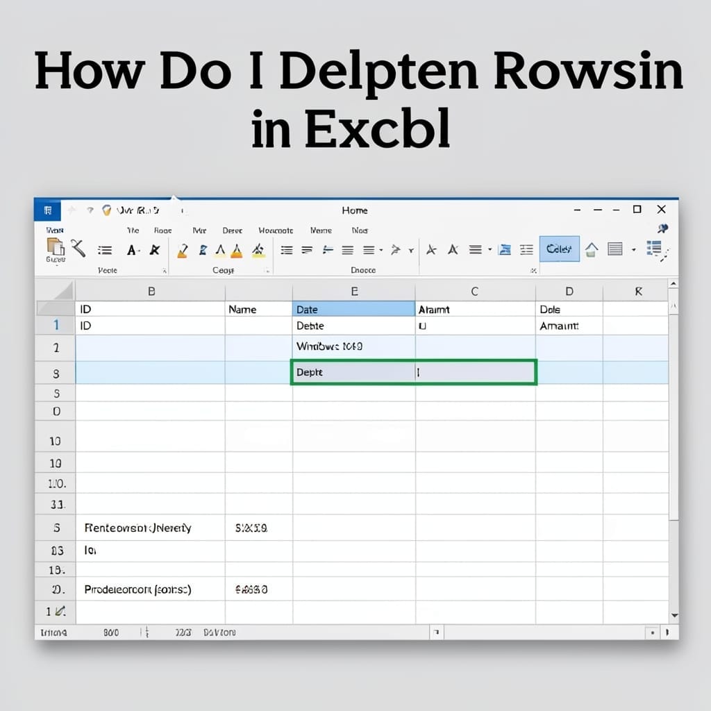 How Do I Delete Rows In Excel: Simple Click and Drag Technique