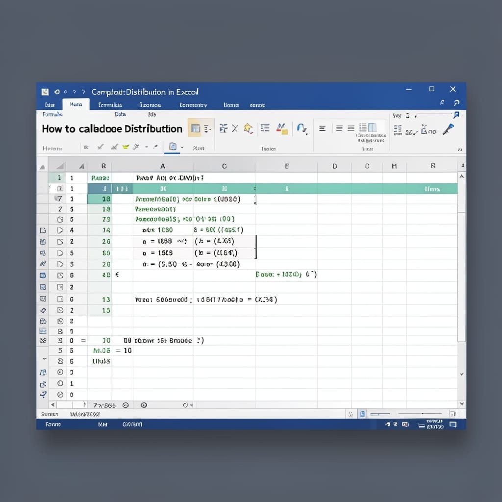 How to Calculate Distribution in Excel: Step by Step Data Analysis
