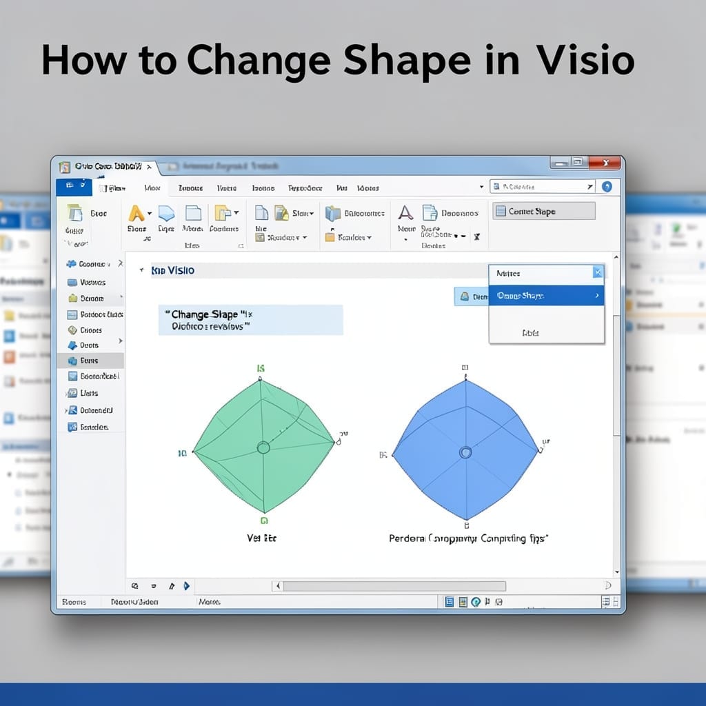 How To Change Shape In Visio: Drag And Drop Transformation