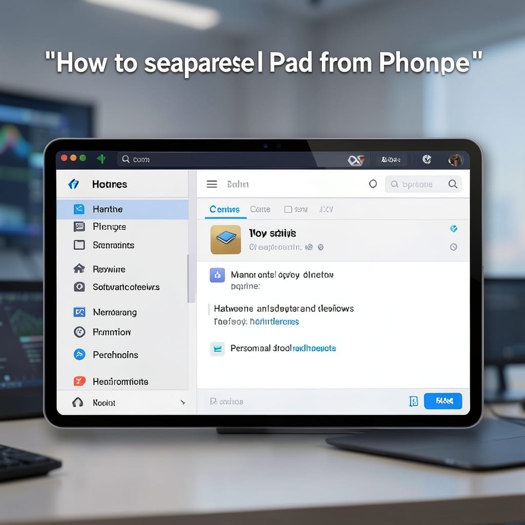 How to Separate iPad From iPhone: Quick Device Independence Guide