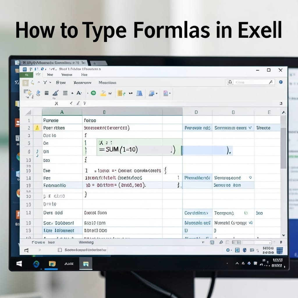 How to Type Formulas in Excel: Beginner-Friendly Shortcuts