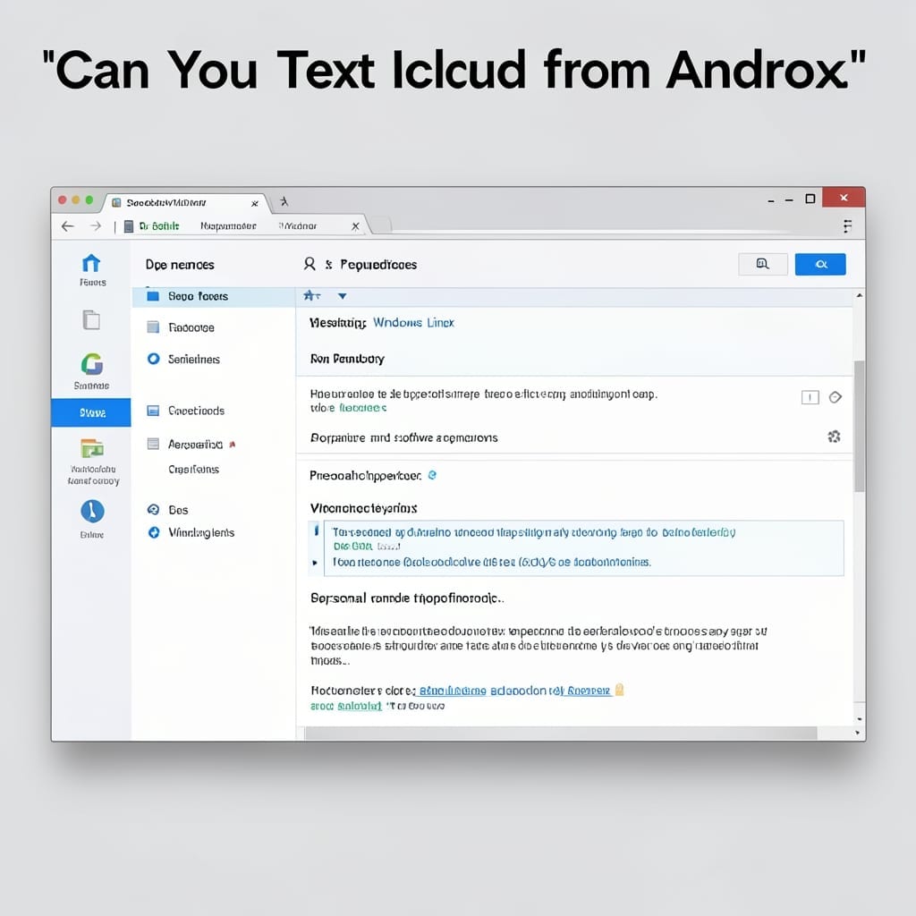 Can You Text iCloud From Android: Cross-Platform Messaging Workaround