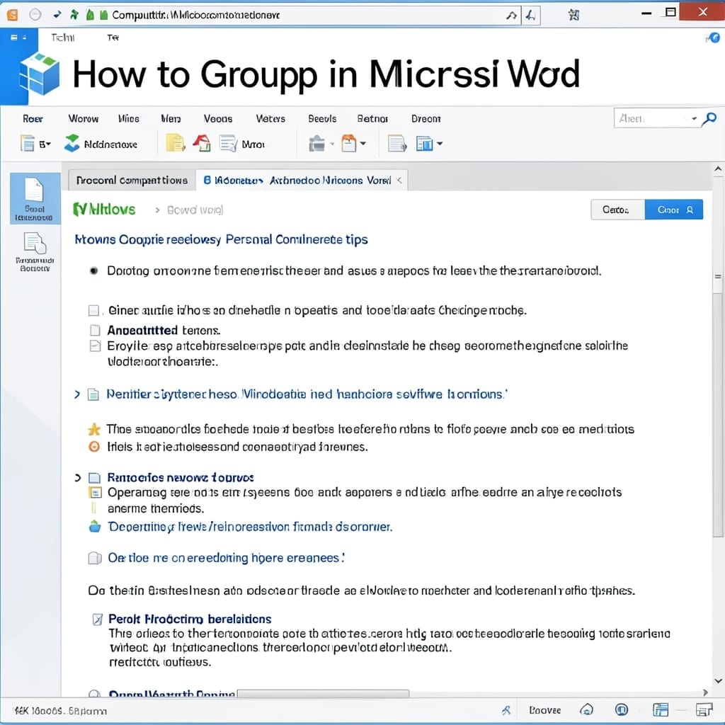 How To Group In Microsoft Word: Quick Text Organization Trick