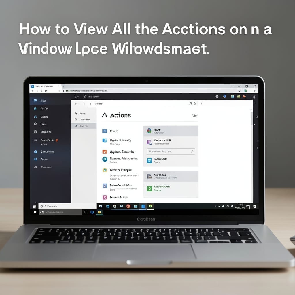How To View All The Actions On Windows Laptop: Complete Step By Step Guide