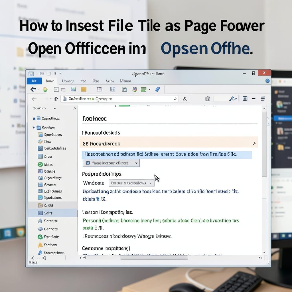 How to Insert File Title as Page Footer OpenOffice: Simple Step-by-Step Guide