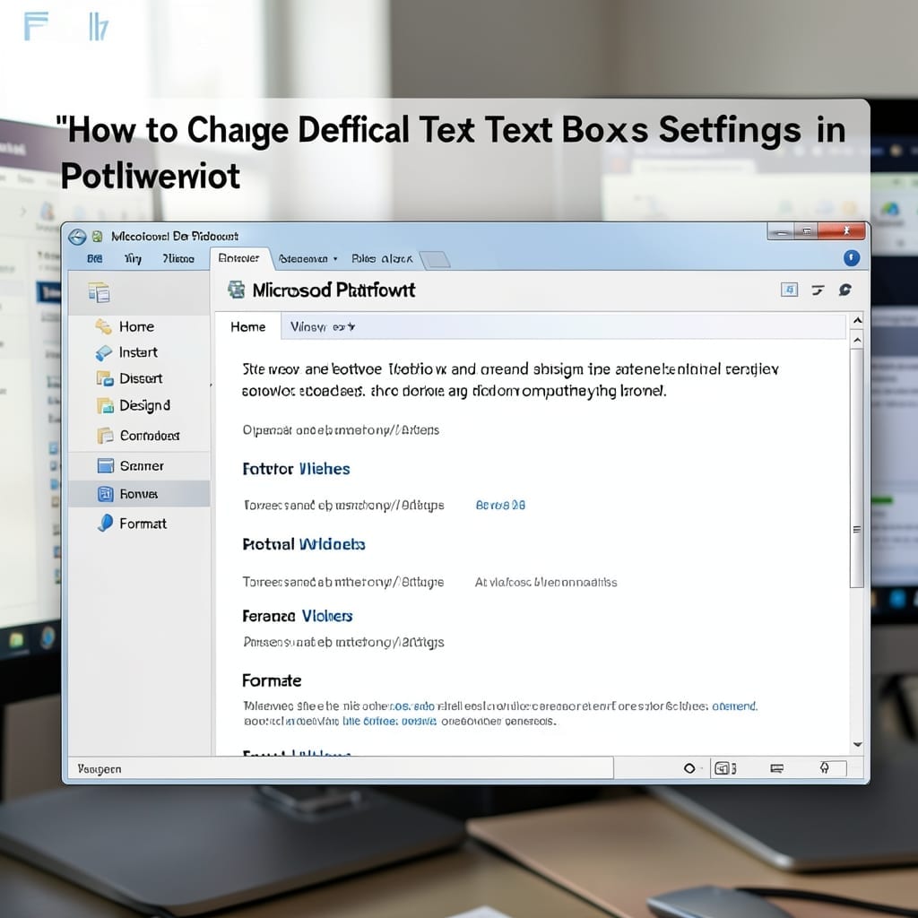 How To Change Default Text Box Settings In Powerpoint: Customize With One Click