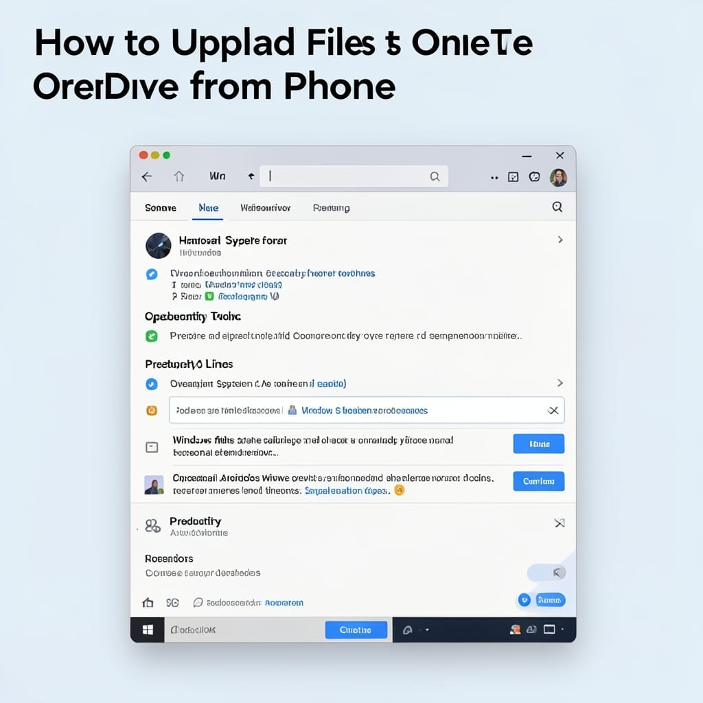 How to Upload Files to OneDrive From Phone: Simple Mobile Transfer Method