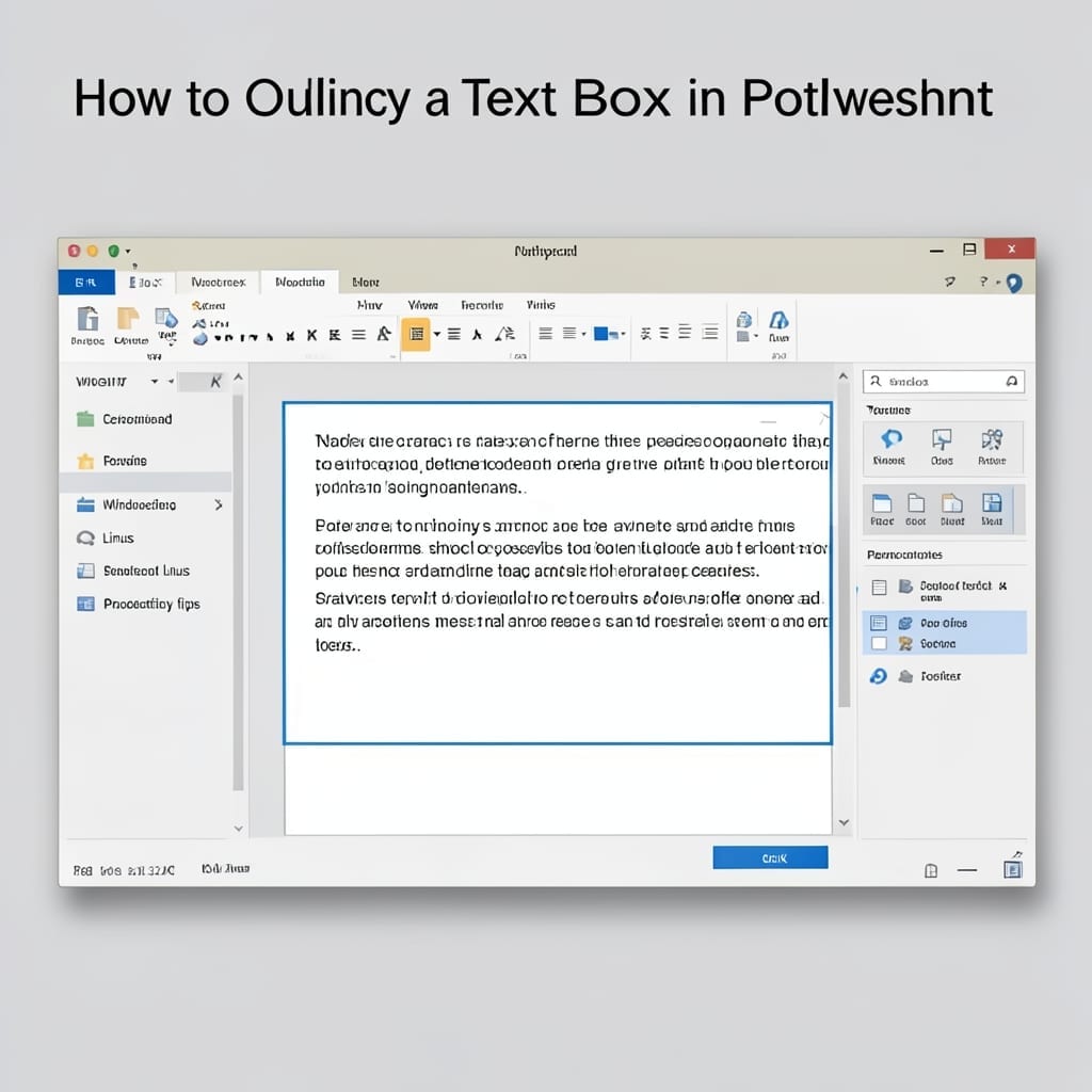 How to Outline a Text Box in PowerPoint: Professional Border Customization