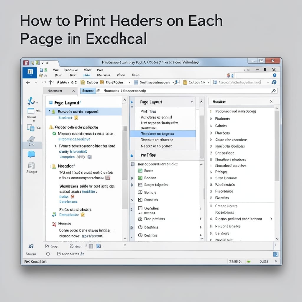 Print Header On Each Page In Excel: Repeat Rows For Seamless Printing
