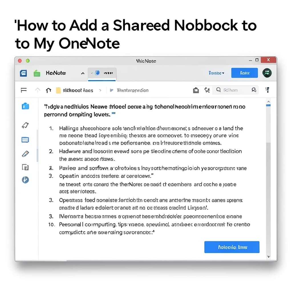 How to Add a Shared Notebook to My OneNote: Simple Collaboration Setup in Seconds