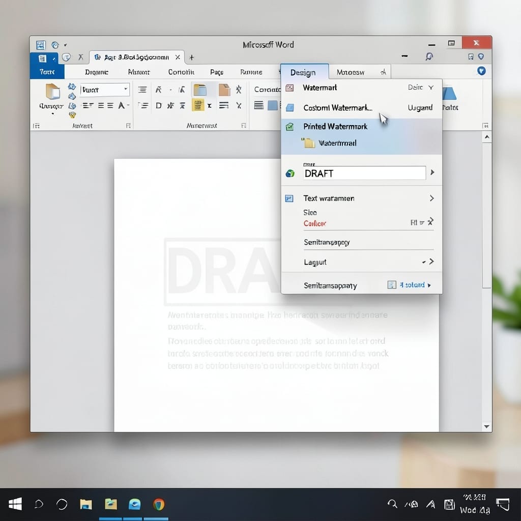 Insert Draft Watermark in Word on All Pages: Repeat Background for Every Sheet
