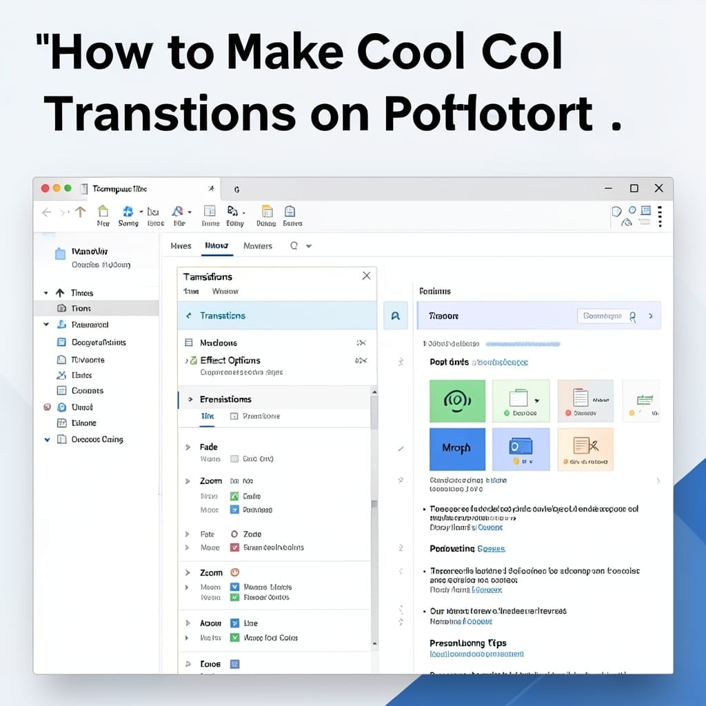 How to Make Cool Transitions on PowerPoint: Smooth Animations in Minutes