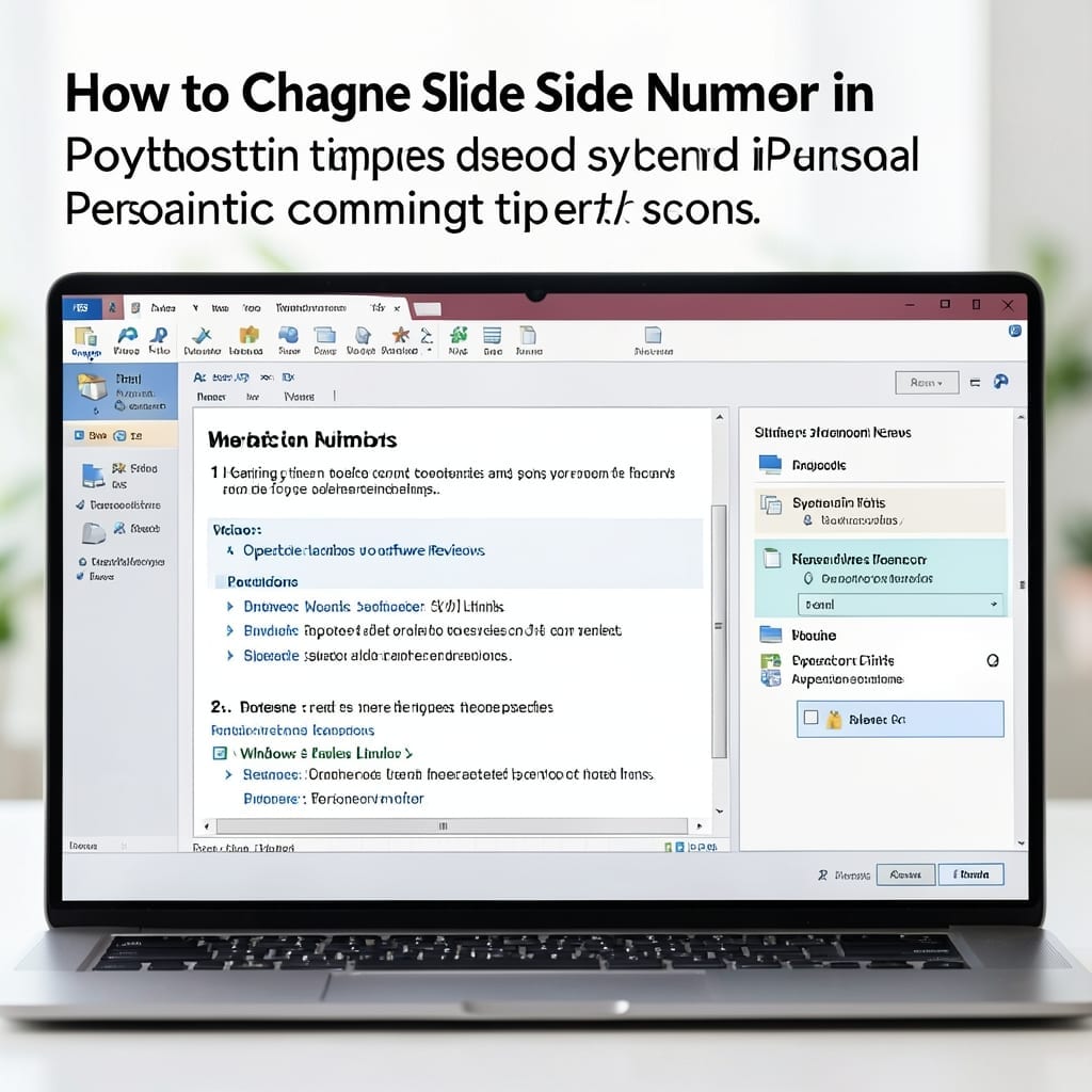 How to Change Slide Number in PowerPoint: Step-by-Step Formatting Guide