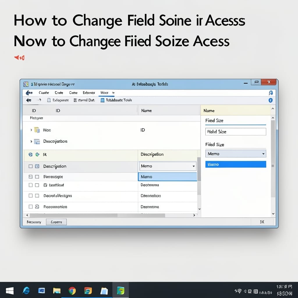 How To Change Field Size In Access: Quick Table Modification Guide