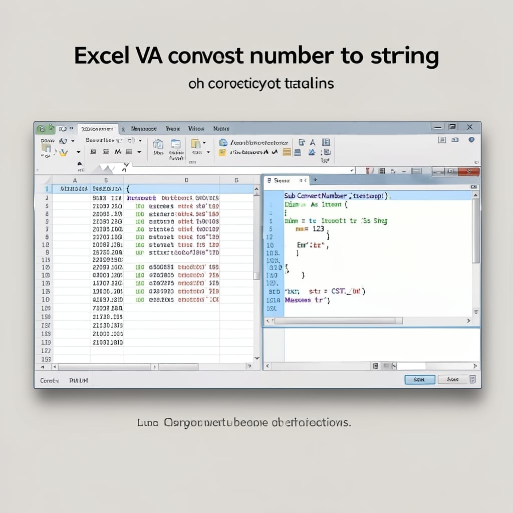 Excel VBA Convert Number to String: Foolproof Type Conversion Method