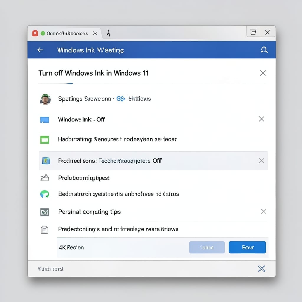 Turn Off Windows Ink Windows 11: Disable Handwriting Input Feature