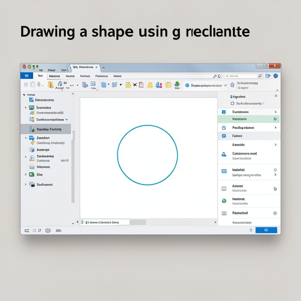 Draw a Shape Using a Rectangle and Circle: Simple Geometric Art Trick