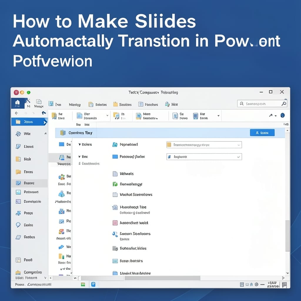 How to Make Slides Automatically Transition in PowerPoint: Time-Saving Animation Guide