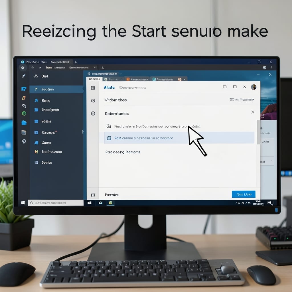 Resize The Start Menu So That It Is Narrower: Windows UI Customization Guide