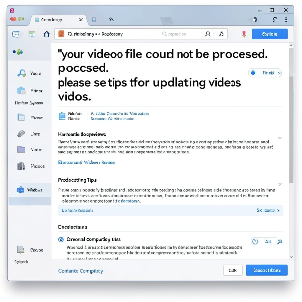 Your Video File Could Not Be Processed: Quick Fixes for Upload Success