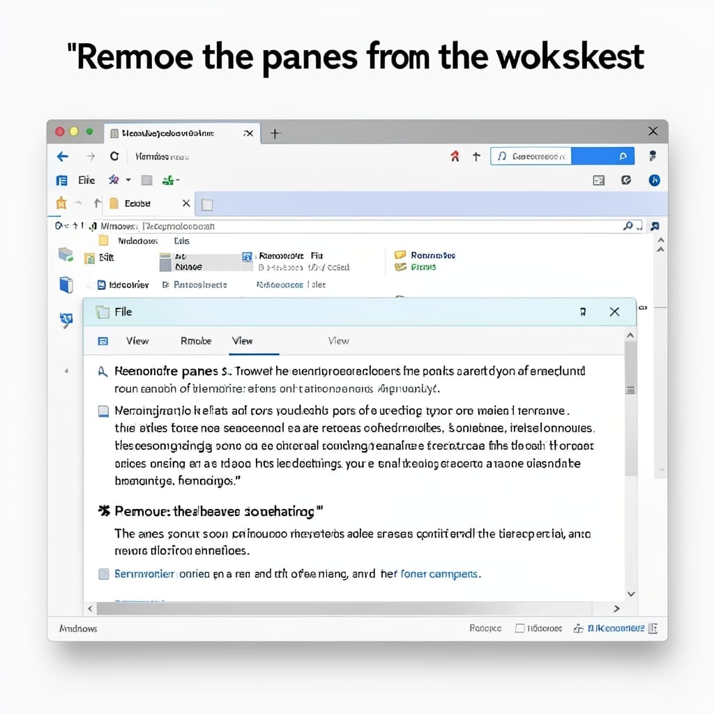 Remove the Panes From the Worksheet: Quick Spreadsheet Cleanup Method