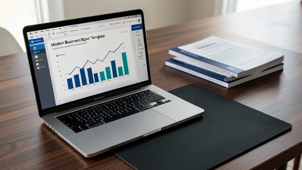 Modern Business Report PowerPoint Template