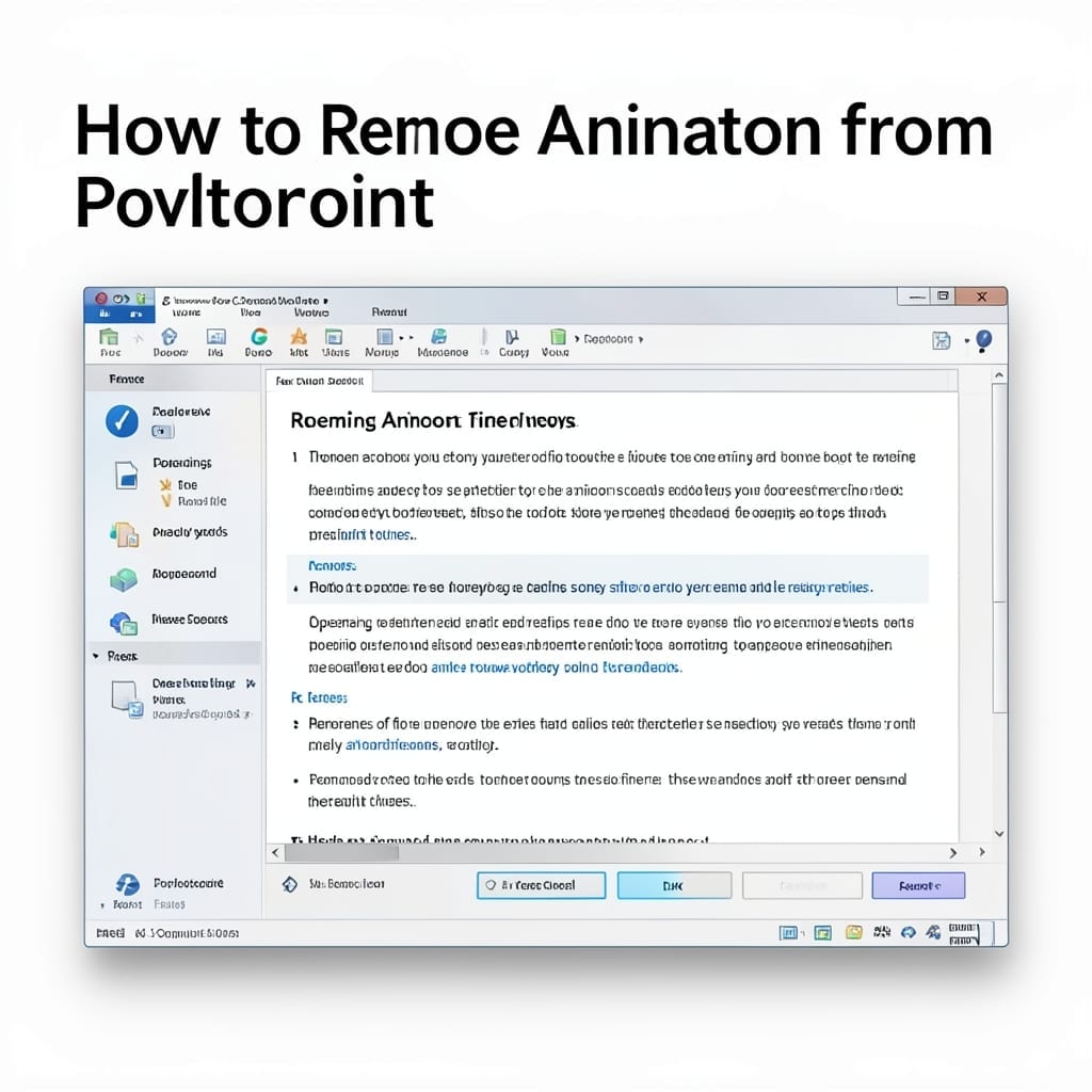 How To Remove Animation From PowerPoint: Simple Click-Through Method