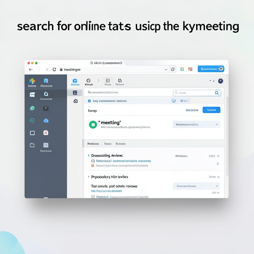 Search For Online Templates Using The Keyword Meeting: Streamlined Discovery Process