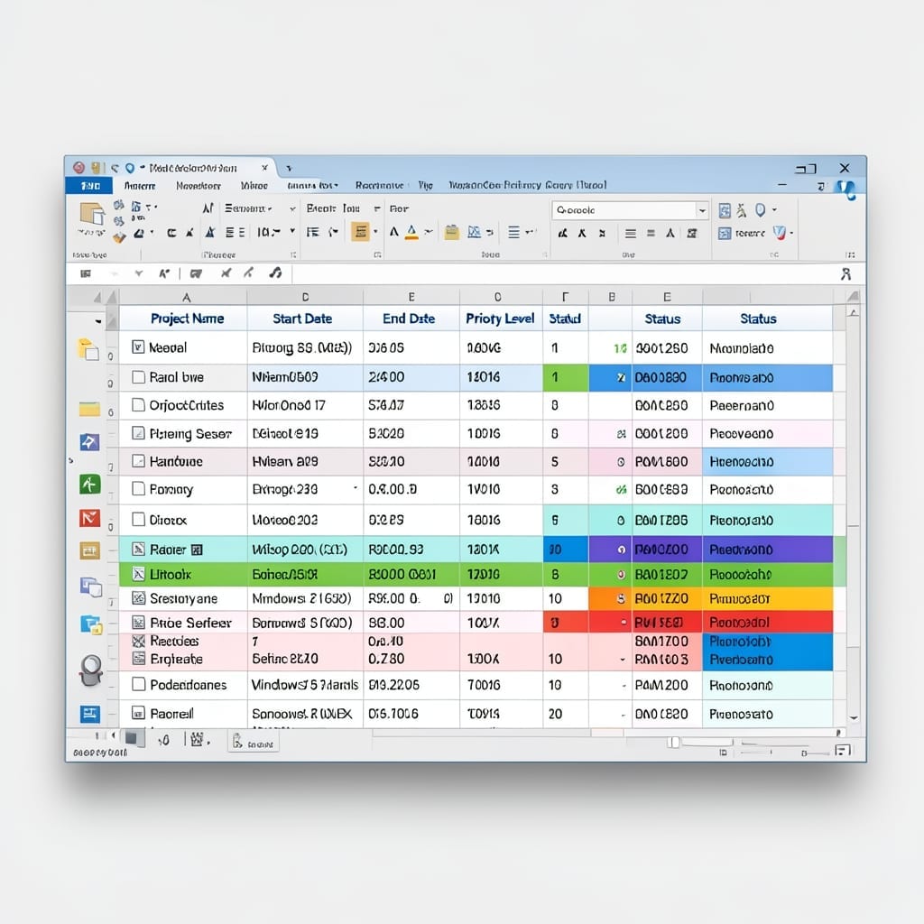 Multi-Year Project Priority List Excel: Streamlined Ranking System
