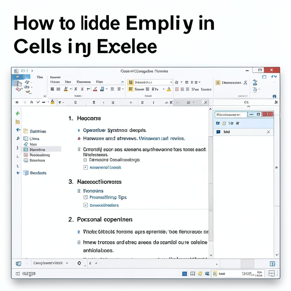 How to Hide Empty Cells in Excel: Clean Data Without the Clutter