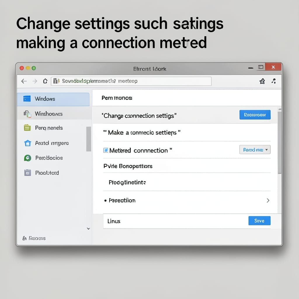 Change Settings Such as Making a Connection Metered: Control Data Usage Efficiently