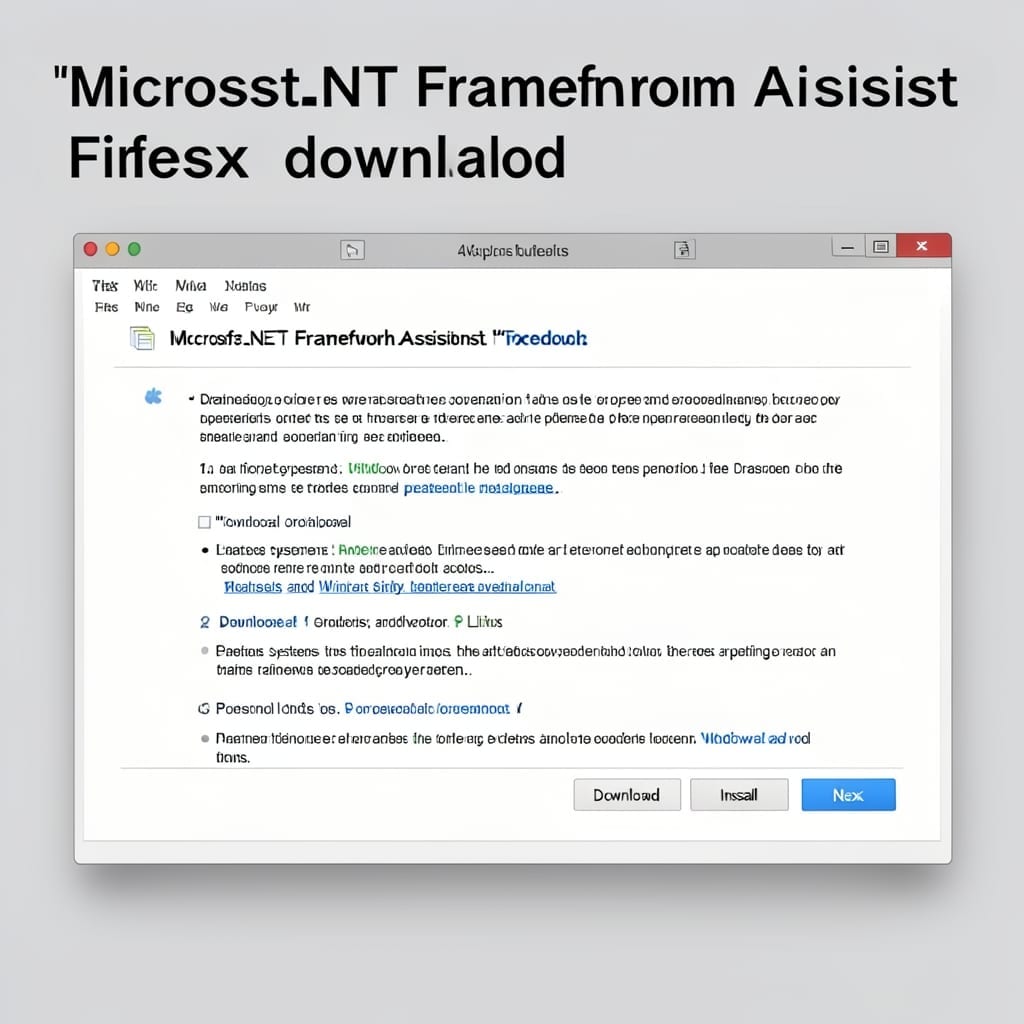 Microsoft .NET Framework Assistant Firefox Download: Seamless Browser Integration