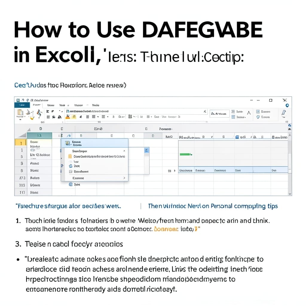 How to Use Daverage in Excel: Smart Averaging for Filtered Data