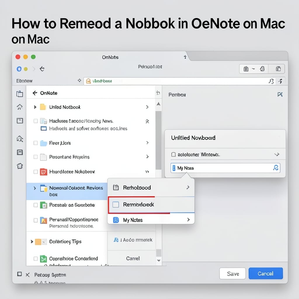 How To Rename A Notebook In OneNote Mac: Simple Click And Rename Method