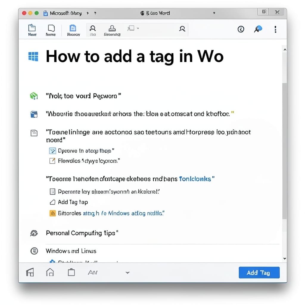 How To Add A Tag In Word: Simple Step-By-Step Guide