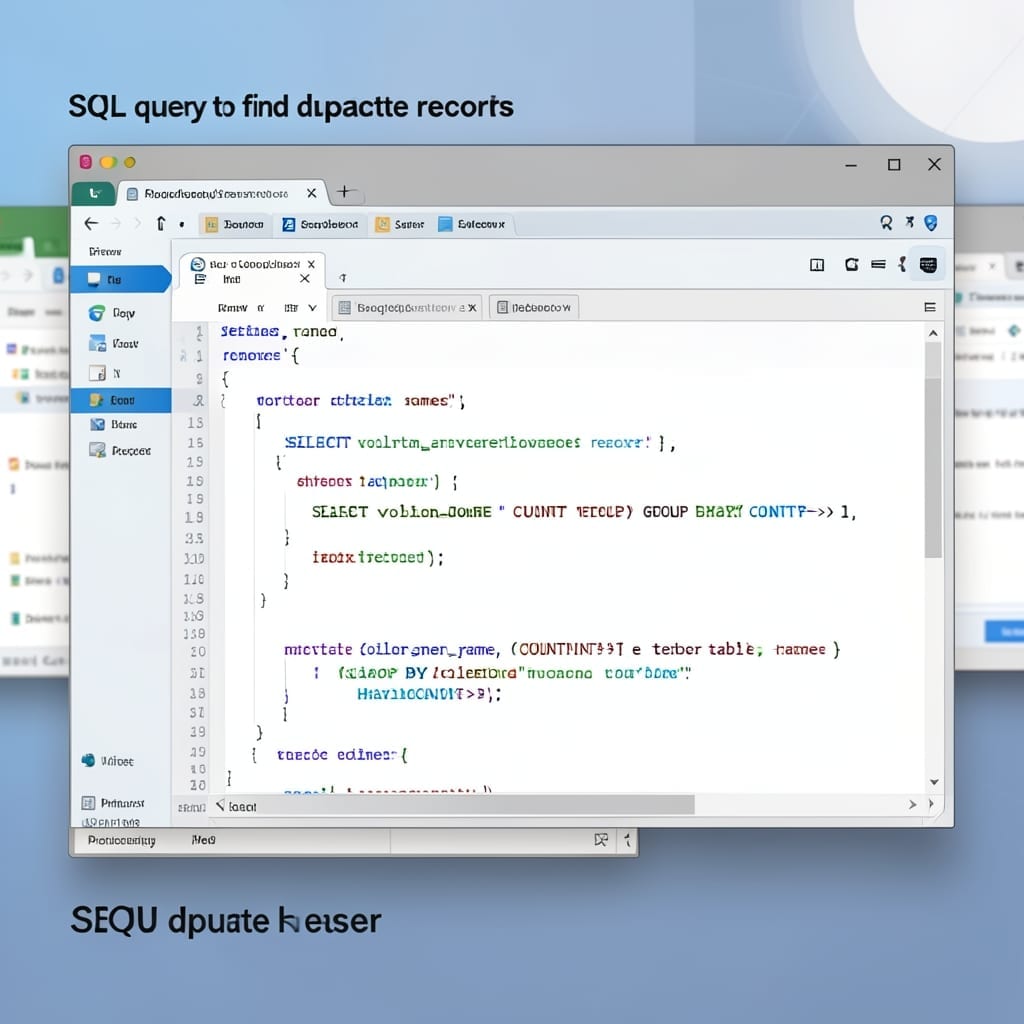SQL Query to Find Duplicate Records: Group By Method for Quick Identification