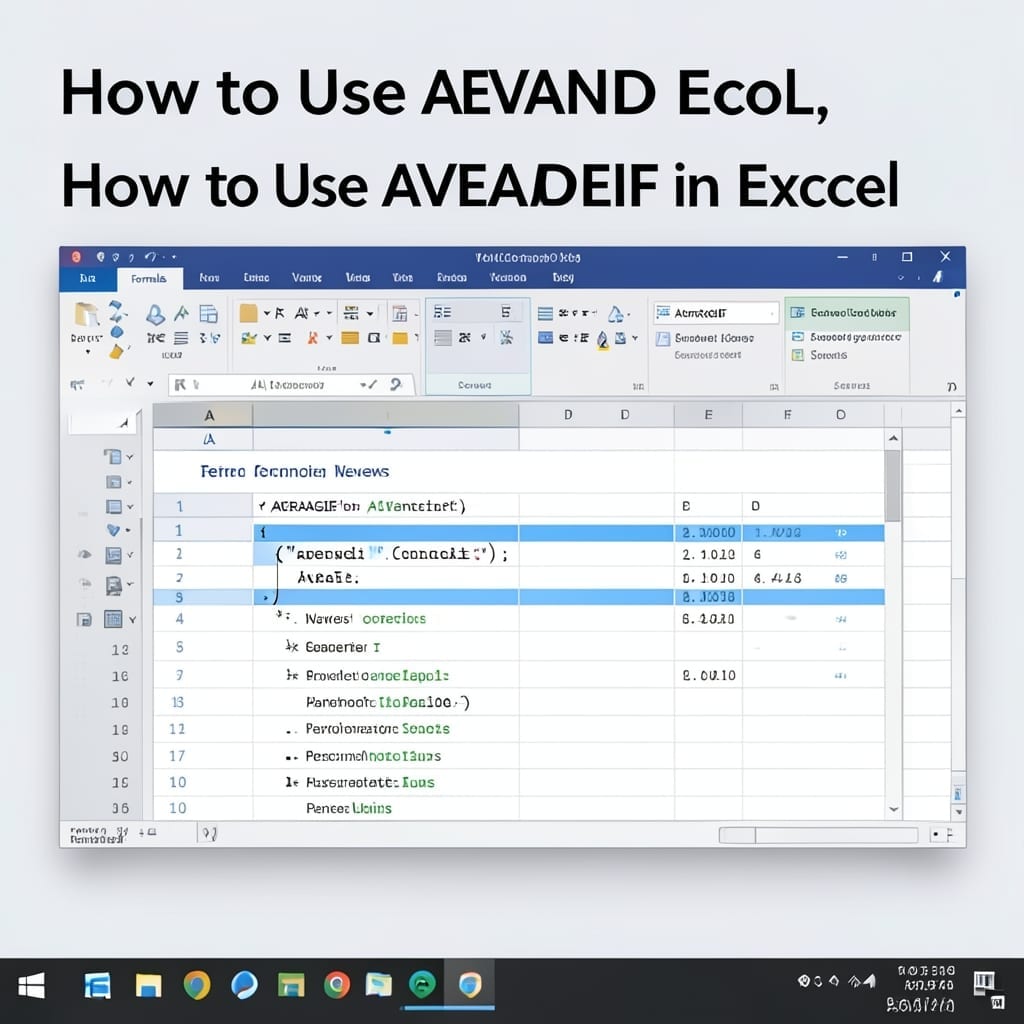 How To Use Averageif In Excel: Conditional Averaging Made Simple