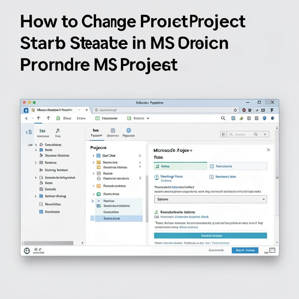 How to Change Project Start Date in MS Project: Step-by-Step Timeline Adjustment