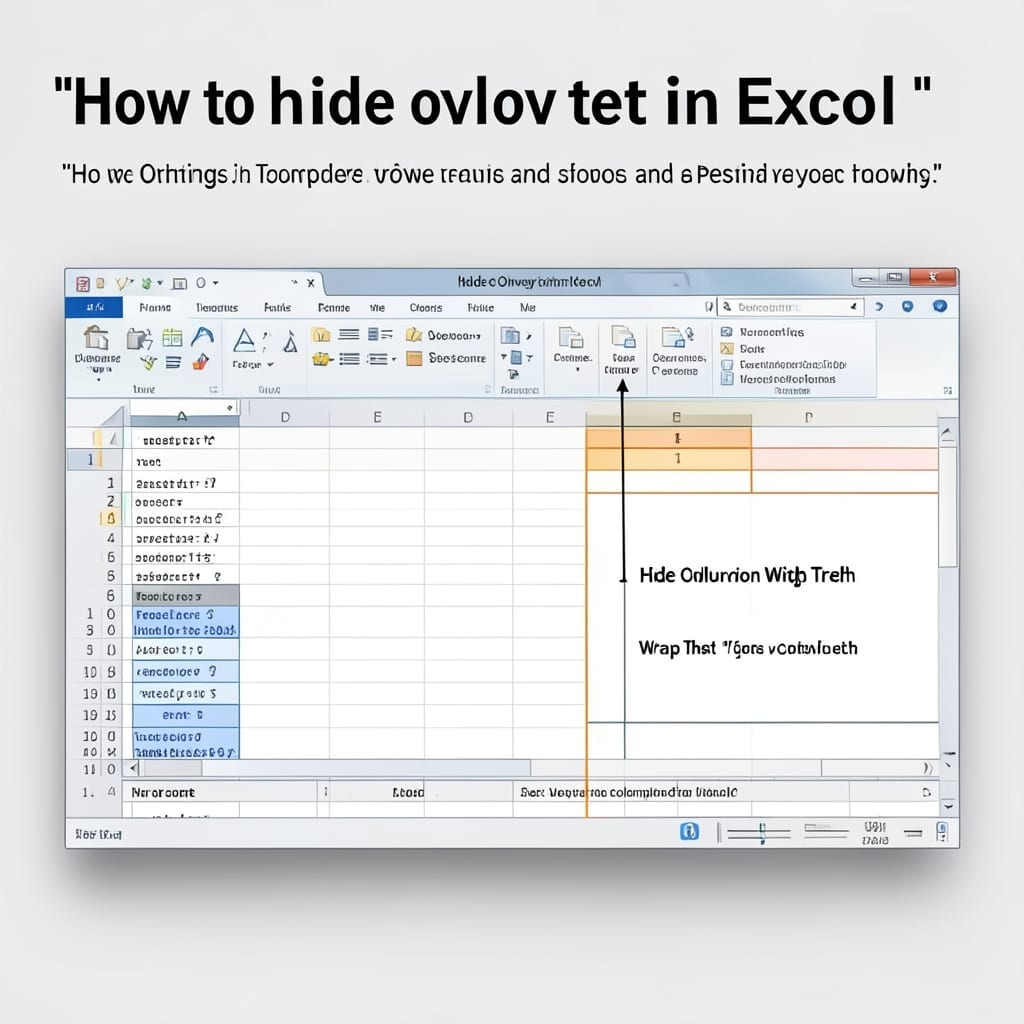 How to Hide Overflow Text in Excel: Pro Tips for Clean Spreadsheets