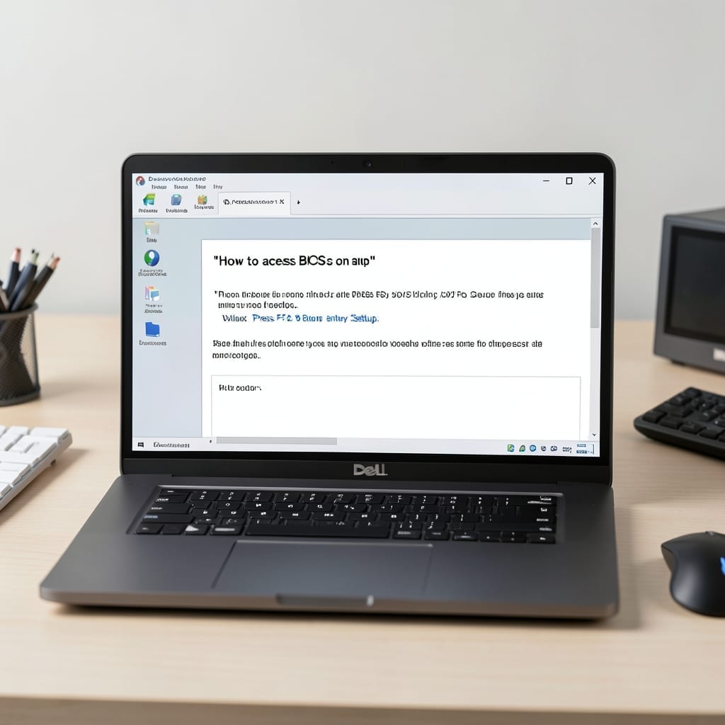 How to Access BIOS on Dell Laptop: Quick Boot Menu Method