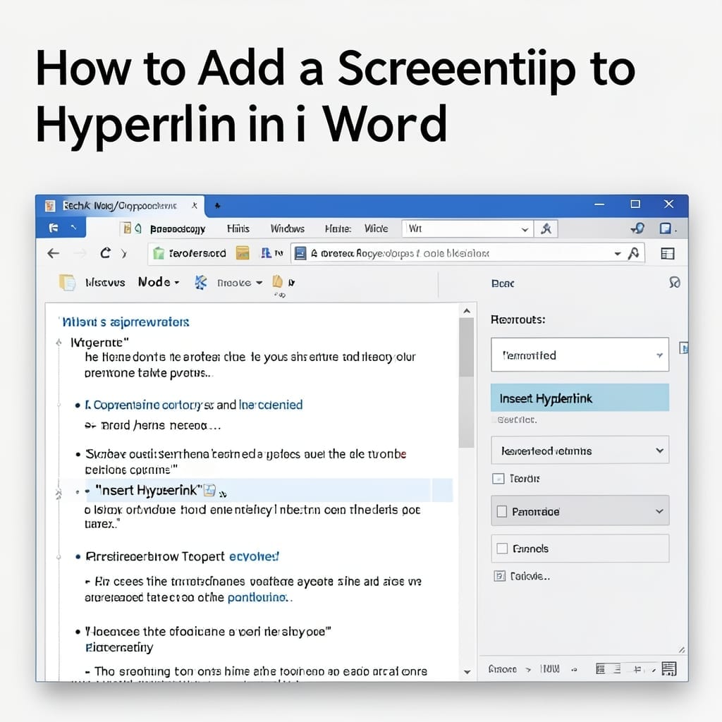 How to Add a Screentip to a Hyperlink in Word: Quick Mouse-Over Text Hack