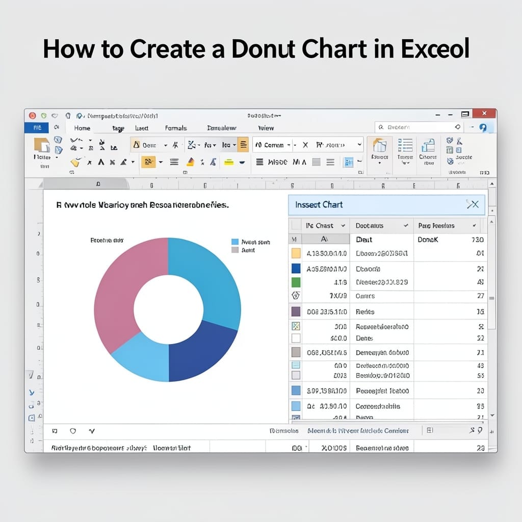How to Create a Donut Chart in Excel: Visual Guide for Beginners