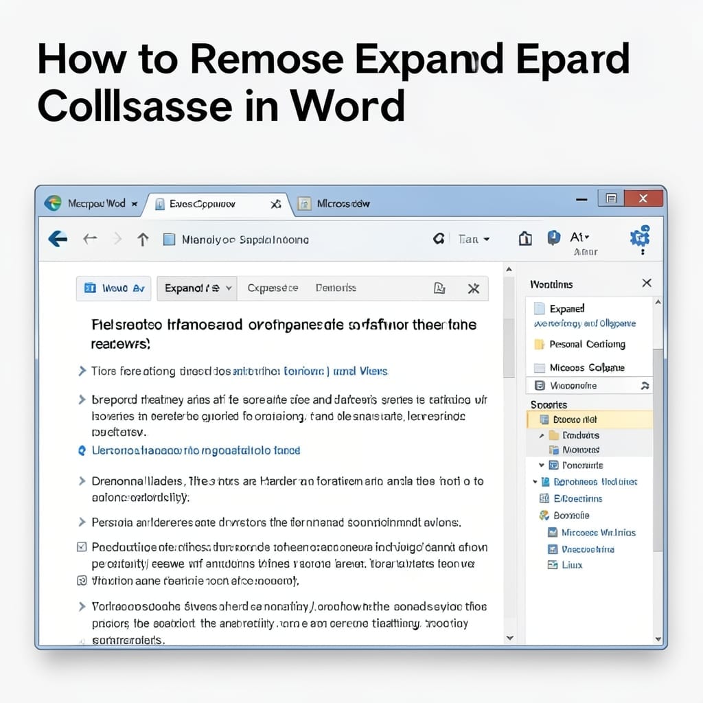 How To Remove Expand Collapse In Word: Step By Step Guide