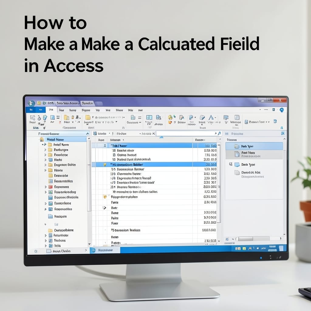 How To Make A Calculated Field In Access: Step-By-Step Formula Guide
