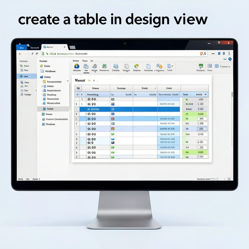 Create a Table in Design View: Visual Database Construction Made Simple