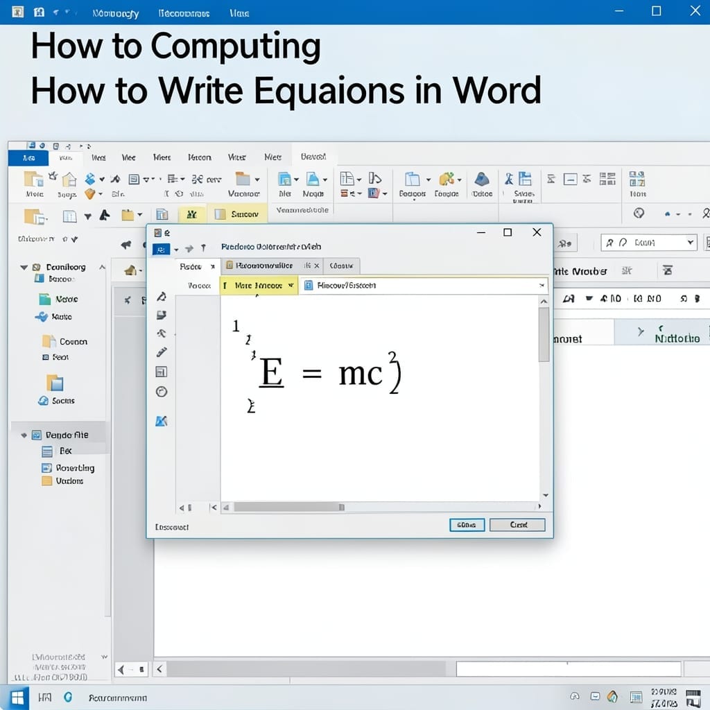 How to Write Equations in Word: Step-by-Step Insertion Guide