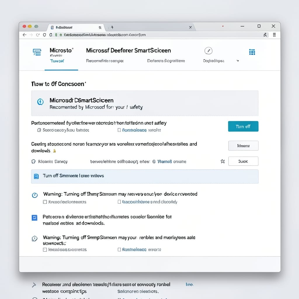 How to Turn Off Microsoft Defender SmartScreen: Quick Security Setting Adjustment