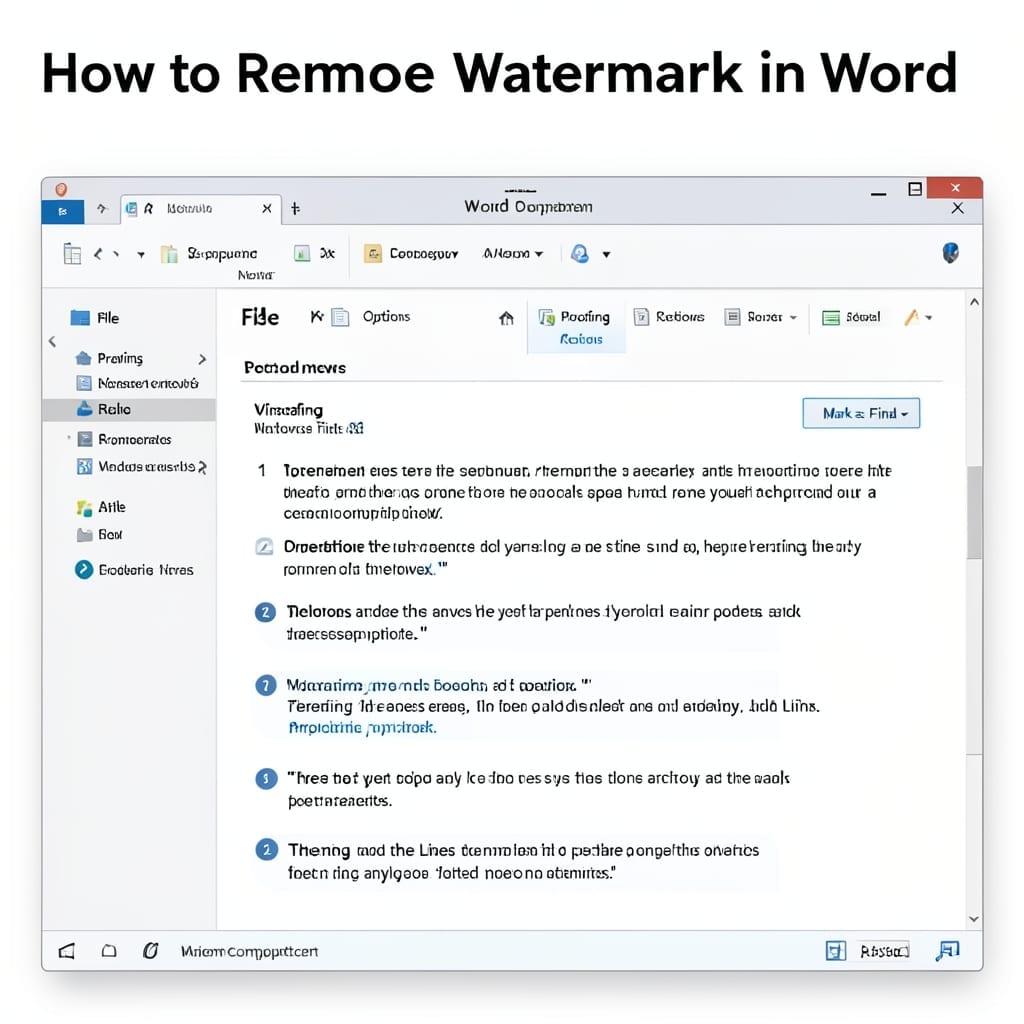 How to Remove Watermark in Word: Simple Editing Without Traces