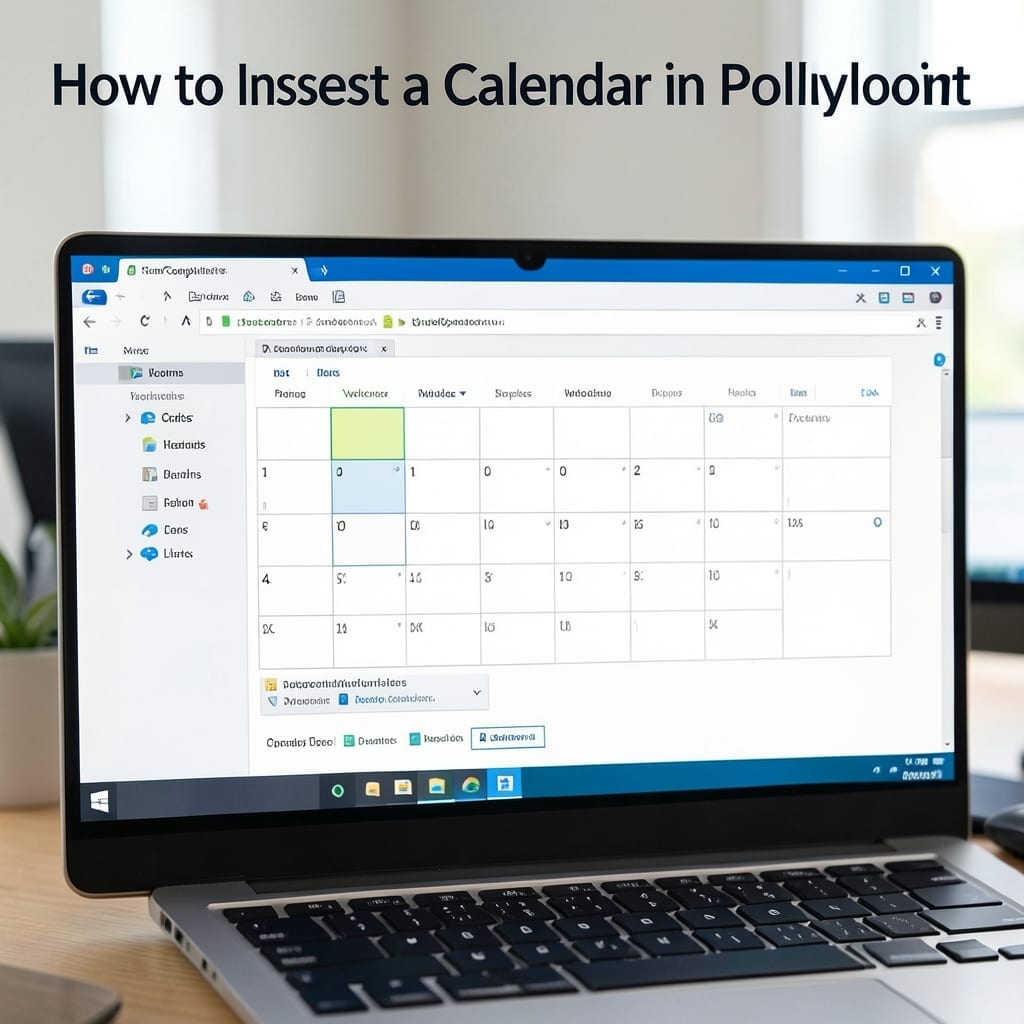 How To Insert A Calendar In PowerPoint: Step By Step Desktop Guide