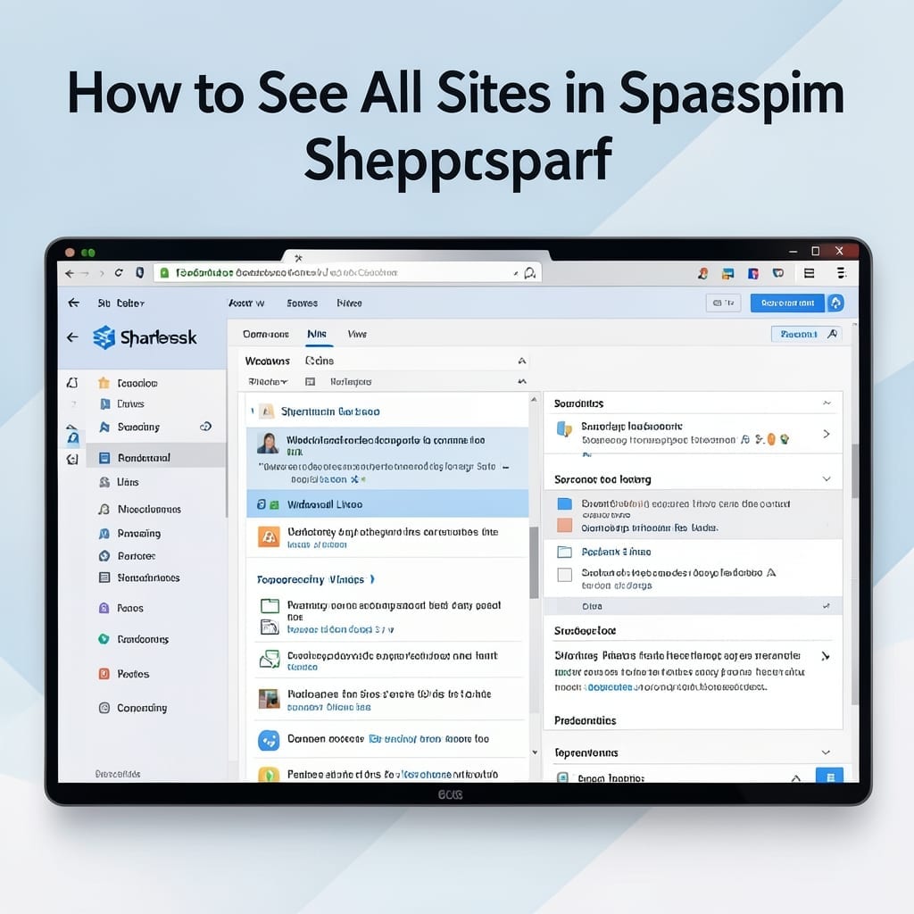 How to See All Sites in SharePoint: Admin Access Made Simple
